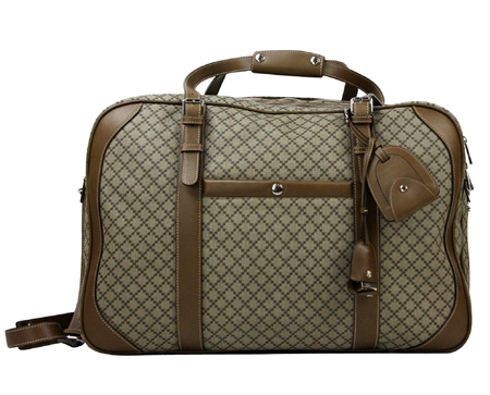 Gucci Unisex Diamante Plus Beige Coated Canvas Travel Bag